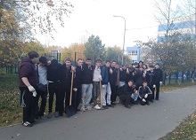 В Казанском строительном колледже началась осенняя уборка!
