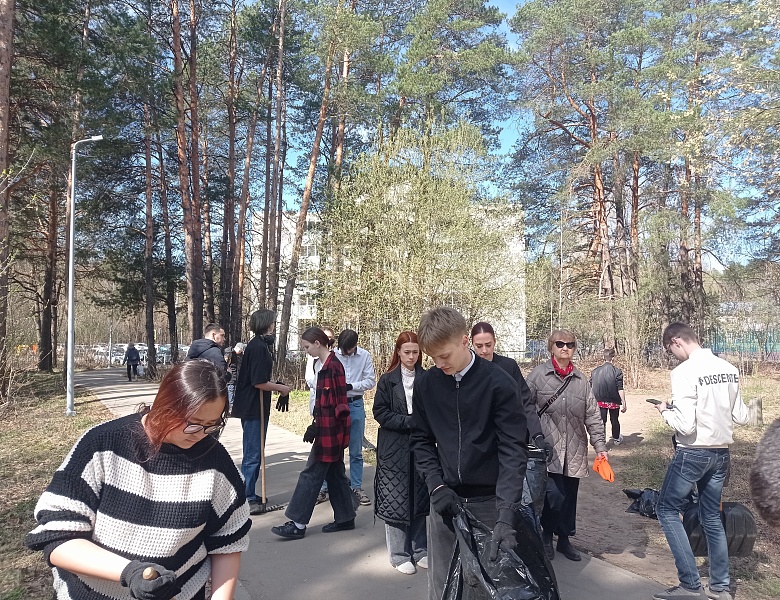 Субботник в колледже