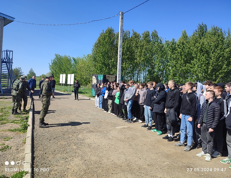 Участие студентов колледжа в учебных стрельбах