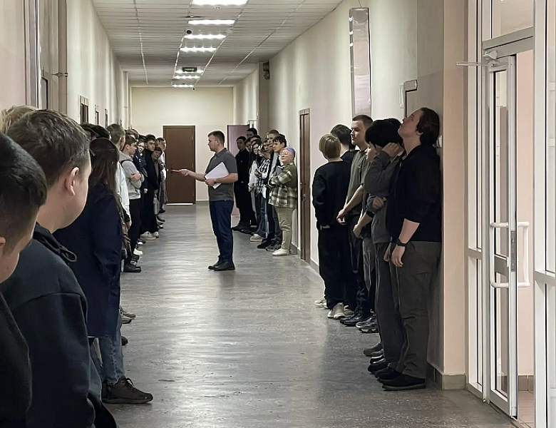 Плановая учебная эвакуация в колледже