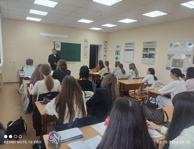 Встреча студентов с заместителем начальника отдела Госавтоинспекции г.Казани