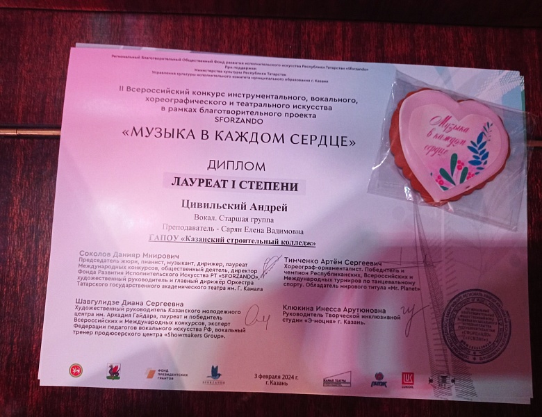 II Всероссийский конкурс «Музыка в каждом сердце»