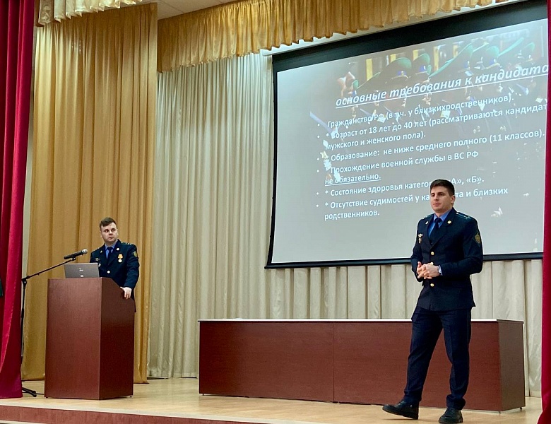 Встреча студентов колледжа с представителями Отряда пограничного контроля «Поволжья» пограничного управления ФСБ России