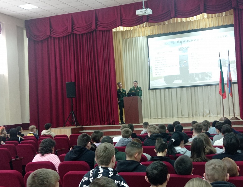 Встреча студентов выпускных групп с представителями войсковой части 40274