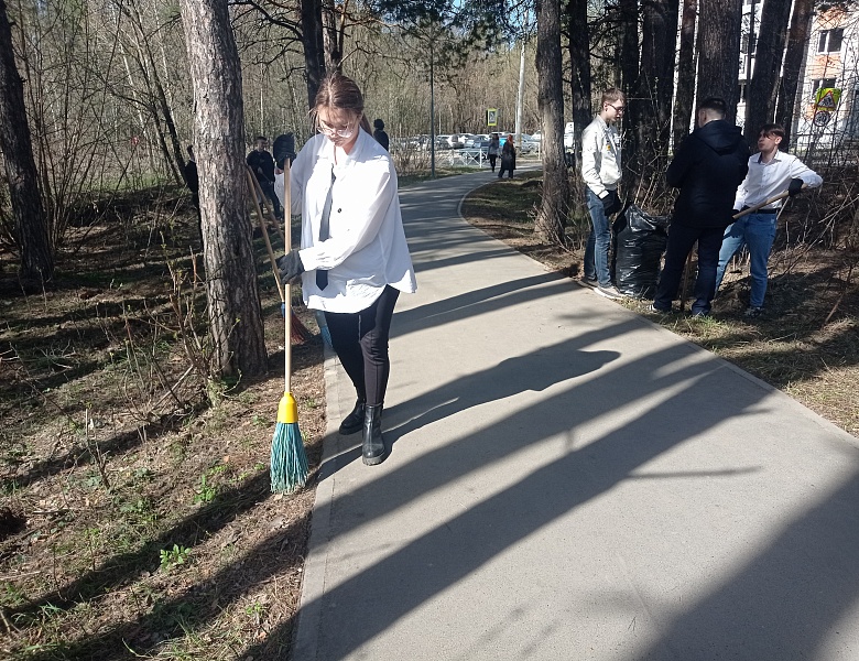 Субботник в колледже