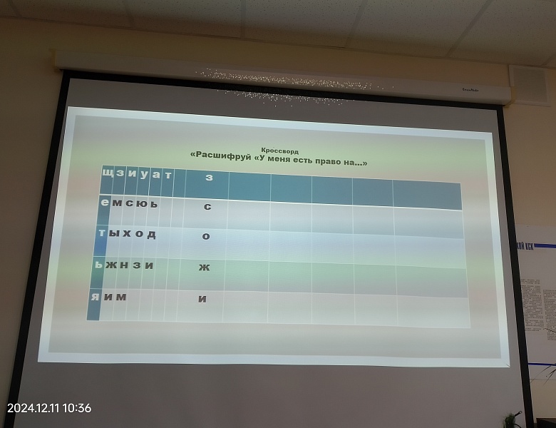 Делова игра, посвящённая Международному дню Прав человека