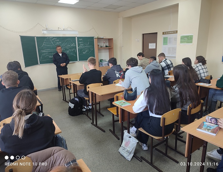 Встреча студентов с заместителем начальника отдела Госавтоинспекции г.Казани
